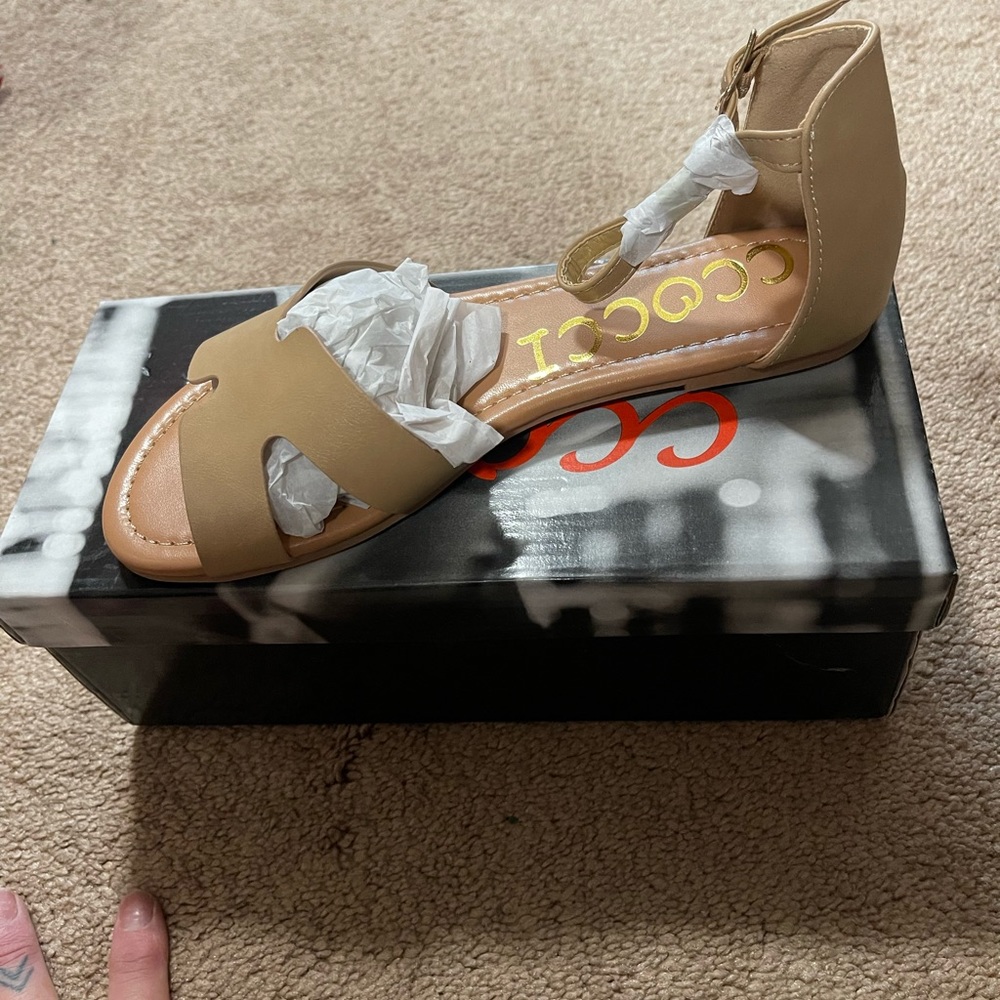Beige sandals